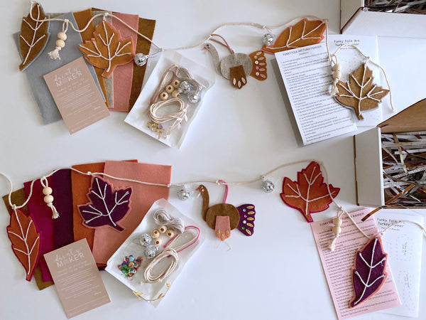 Dainty Maker Craft Box No. 6 // Funky Folk Art Turkey Banner