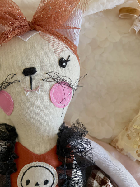 Lilac Bat Witch Heirloom Doll Set