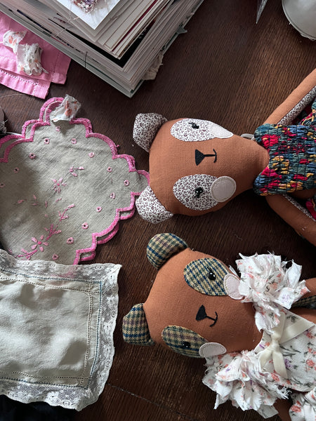 Wonder-Filled Bespoke Teddy Bear // Classic Floral