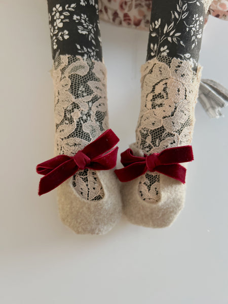 Wonder-Filled Bespoke Horse Doll // Embroidered Floral