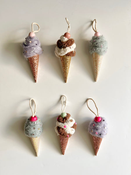 Ice Cream Cone Ornament