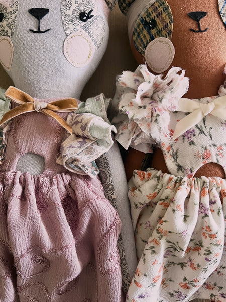 Wonder-Filled Bespoke Teddy Bear // Classic Floral