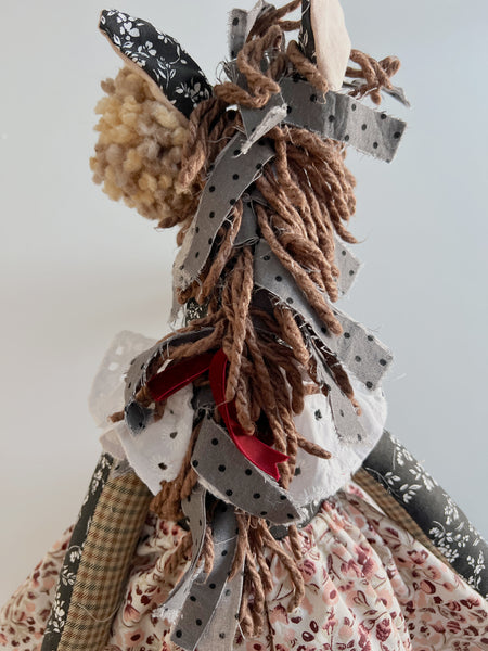 Wonder-Filled Bespoke Horse Doll // Embroidered Floral
