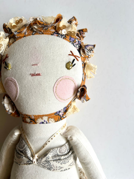 Bespoke Ocean Darling Art Doll Set // Sandcastle