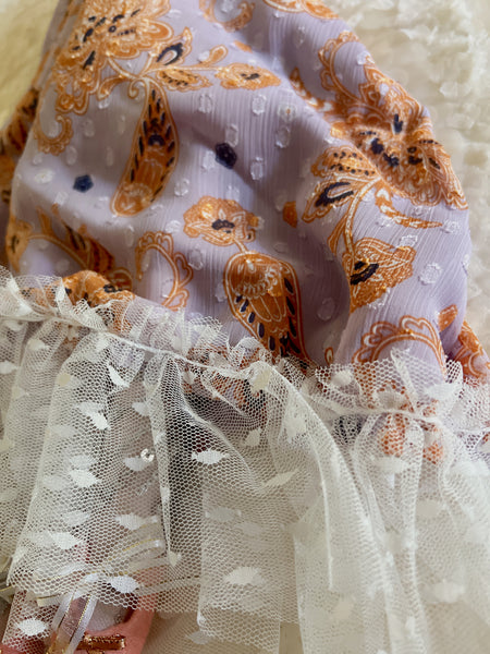 Wonder-Filled Attic Ghost// Lilac & Rust Floral