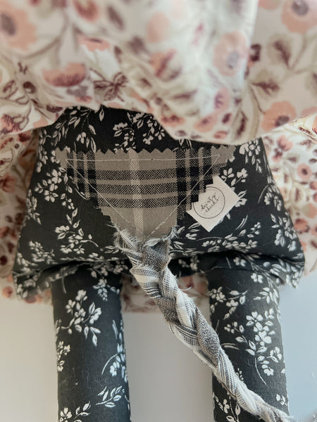 Wonder-Filled Bespoke Horse Doll // Embroidered Floral