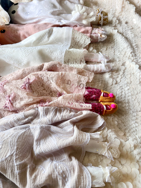 Wonder-Filled Attic Ghost// Blush Embroidered