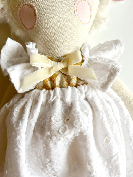 Wonder-Filled Bespoke Lamb // Mustard & White Eyelet