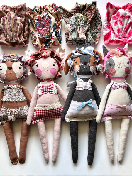 Bespoke Ocean Darling Mouse Art Doll Set // Ocean View