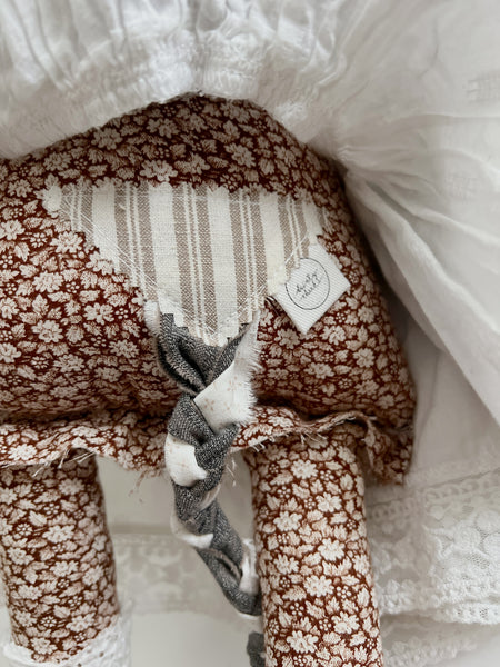 Wonder-Filled Bespoke Horse Doll // Neutral Plaid - DaintyCheeks