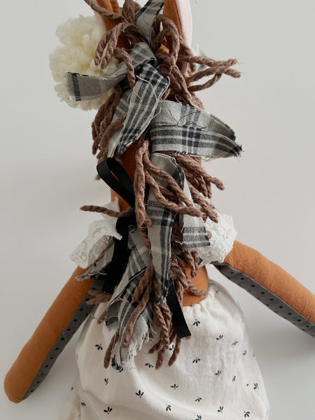 Wonder-Filled Bespoke Horse Doll // Cream Ruffle - DaintyCheeks