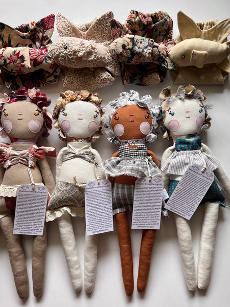 Bespoke Ocean Darling Art Doll Set // Sandcastle