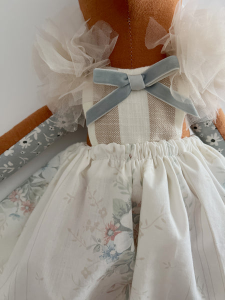 Wonder-Filled Bespoke Horse Doll // Vintage Floral Pastel - DaintyCheeks
