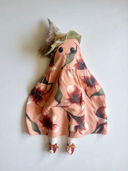 Wonder-Filled Attic Ghost// Peach Floral 1