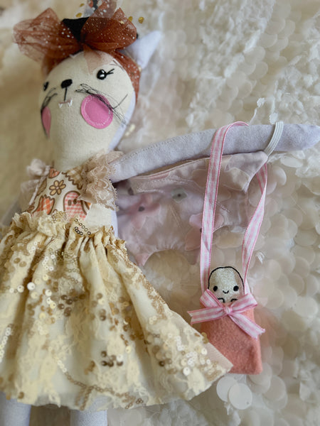 Lilac Bat Witch Heirloom Doll Set