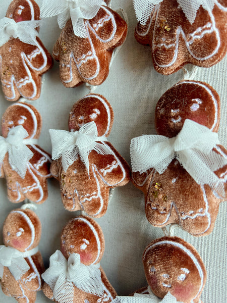 Velvet Gingerbread Babe Ornament