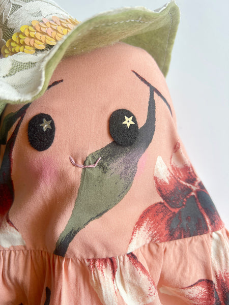 Wonder-Filled Attic Ghost// Peach Floral 1