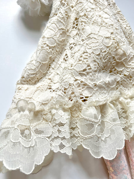 Spirit of the Holiday Bespoke Doll // Textured Cream Lace
