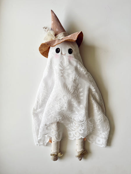 Wonder-Filled Attic Ghost// Vintage Scalloped Lace