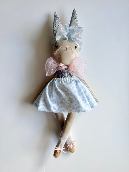 Wonder-Filled Garden Hare Bespoke Doll // Hydrangea Ruffle