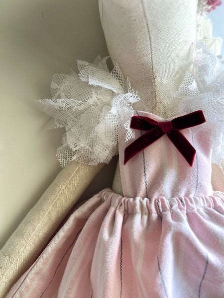 Wonder-Filled Bespoke Unicorn Doll // Soft Stripe