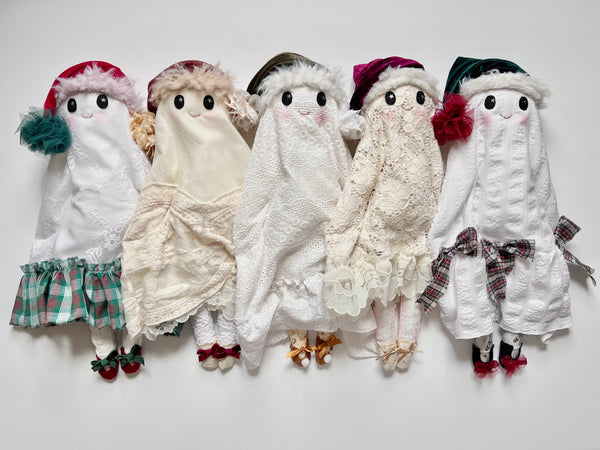 Spirit of the Holiday Bespoke Doll // Winter White Embroidered