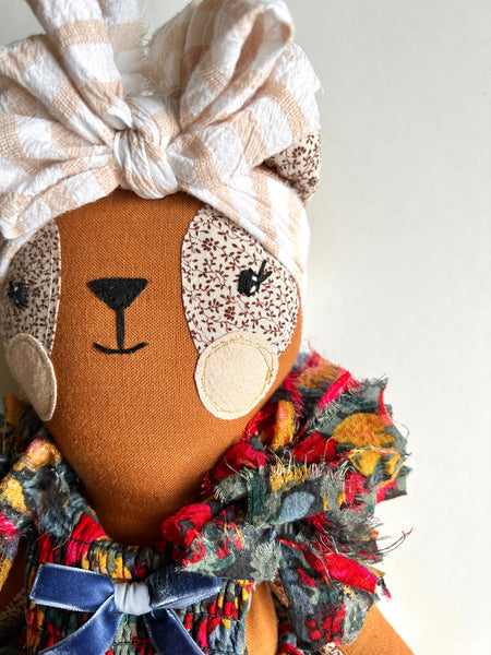 Wonder-Filled Bespoke Teddy Bear // Classic Floral