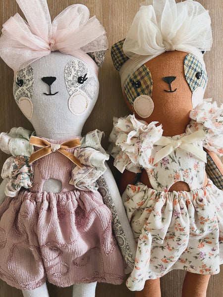 Wonder-Filled Bespoke Teddy Bear // Classic Floral