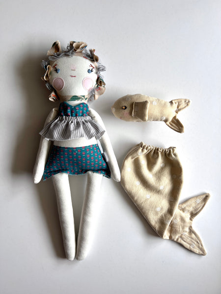 Bespoke Ocean Darling Art Doll Set // High Tide