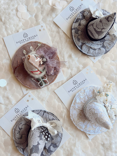 Couture Dainty Witch Hat Hair Clip
