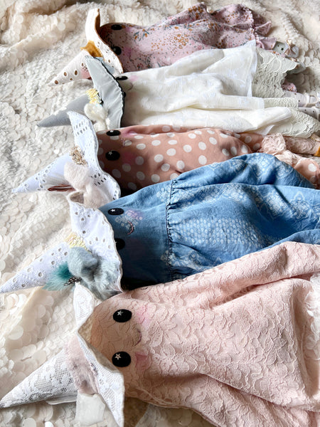 Wonder-Filled Attic Ghost// Blush Embroidered