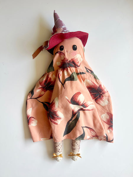 Wonder-Filled Attic Ghost// Peach Floral 2