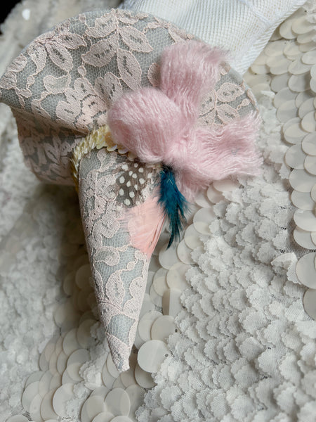 Wonder-Filled Attic Ghost// Double Vintage Lace