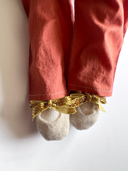 Wonder-Filled Bespoke Unicorn Doll // Rust Romper
