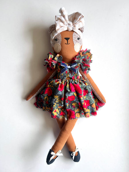 Wonder-Filled Bespoke Teddy Bear // Classic Floral