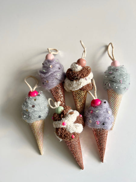 Ice Cream Cone Ornament