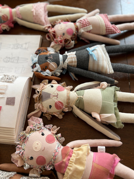 Bespoke Ocean Darling Mouse Art Doll Set // Ocean View