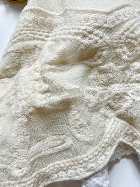 Spirit of the Holiday Bespoke Doll // Buttercream Embroidered Lace