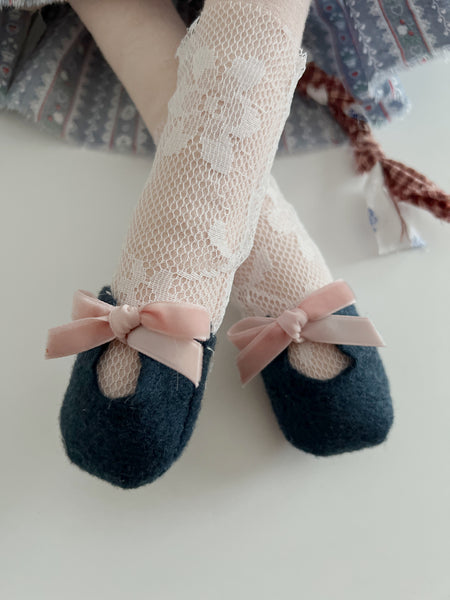 Wonder-Filled Bespoke Horse Doll // Blue Floral - DaintyCheeks