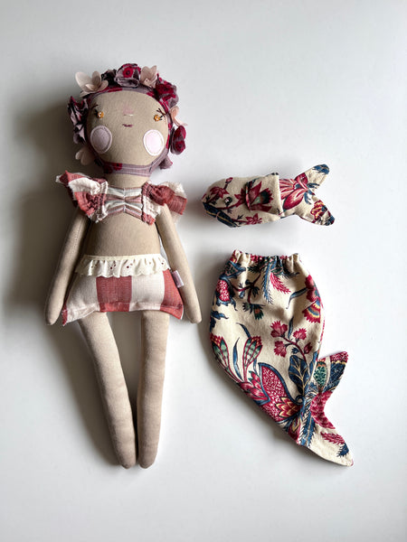 Bespoke Ocean Darling Art Doll Set // Sunset