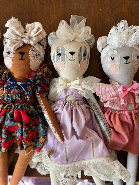 Wonder-Filled Bespoke Teddy Bear // Classic Floral