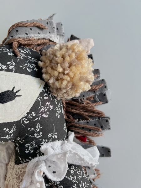 Wonder-Filled Bespoke Horse Doll // Embroidered Floral