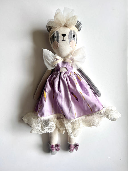 Wonder-Filled Bespoke Teddy Bear // Lilac Lace