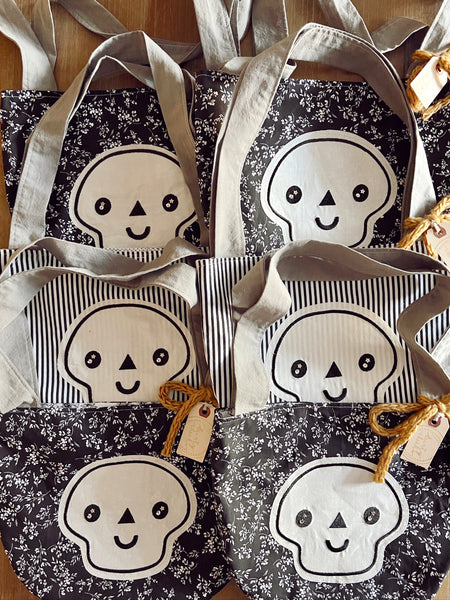 Skelly Trick or Treat Tote Bag
