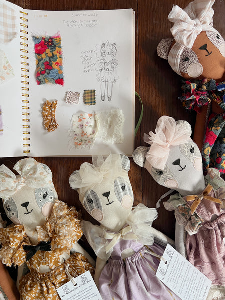 Wonder-Filled Bespoke Teddy Bear // Classic Floral