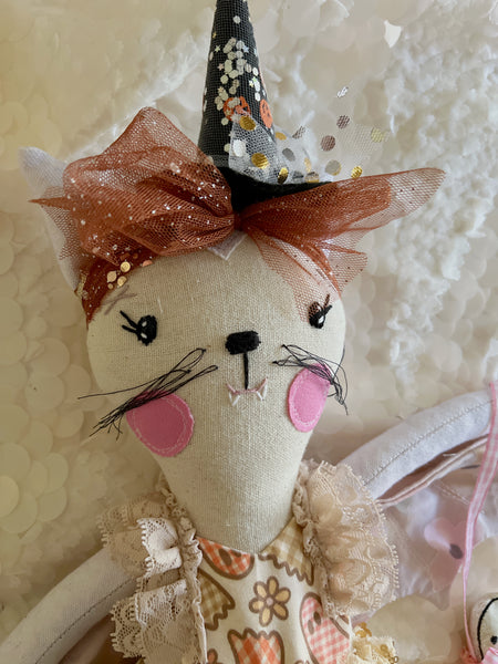 Lilac Bat Witch Heirloom Doll Set