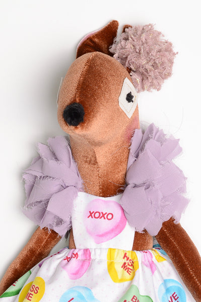 2025 Valentine Velvet Baby Deer // Conversation Heart