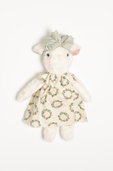 Wonder-Filled Baby Lamb // Neutral Plaid