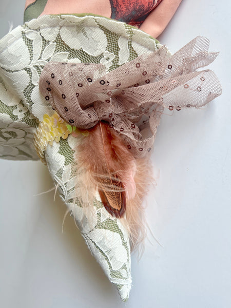 Wonder-Filled Attic Ghost// Peach Floral 1