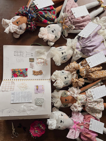 Wonder-Filled Bespoke Teddy Bear // Classic Floral